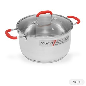 Sunhouse SHG2524MSD 5-ply stainless steel pot
