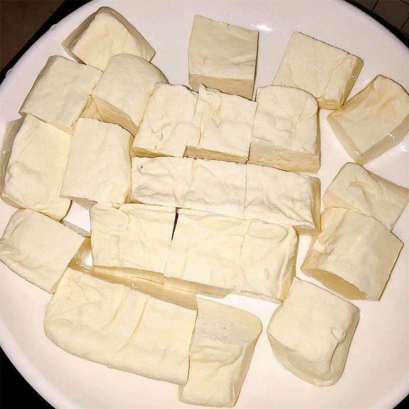 Preparación del Tofu y las Setas Shiitake