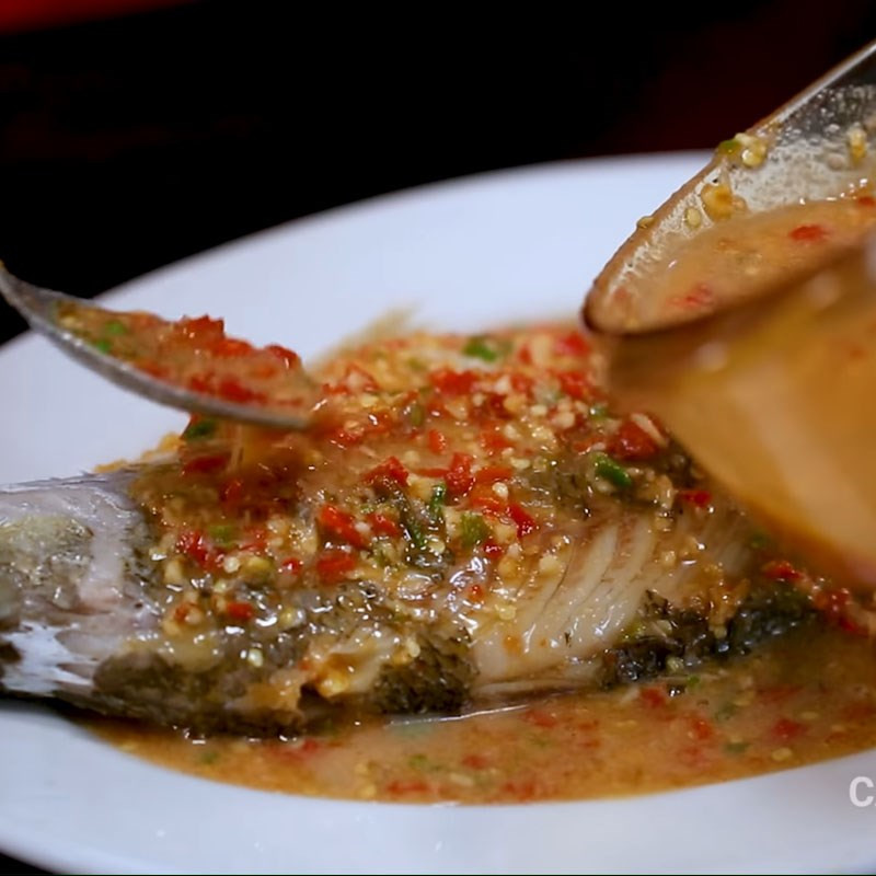 Finished Lemon Salt Steamed Fish