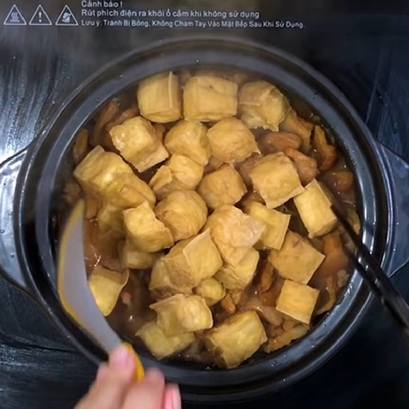 Finished Braised Pork with Tofu Dish