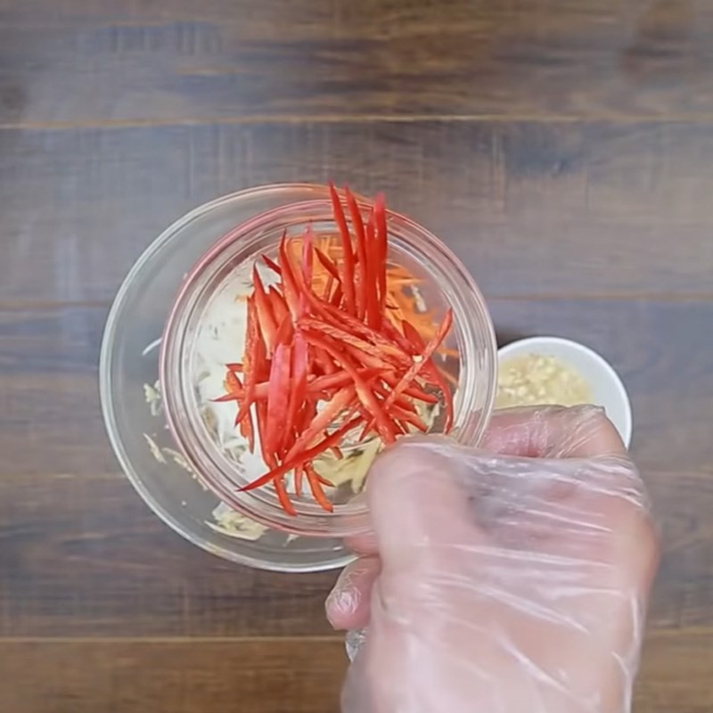 Thành phẩm nộm chân gà