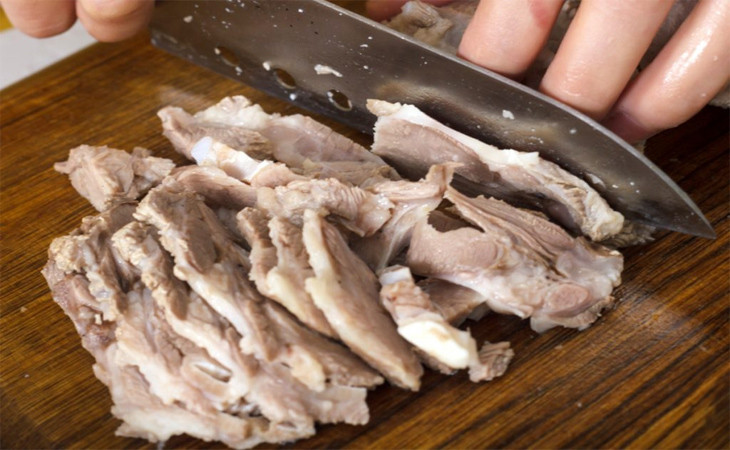 Finished Sweet and Sour Pork Tongue Salad