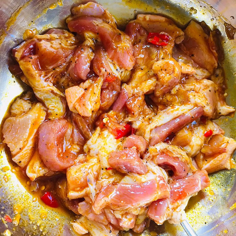 Finished product after marinating