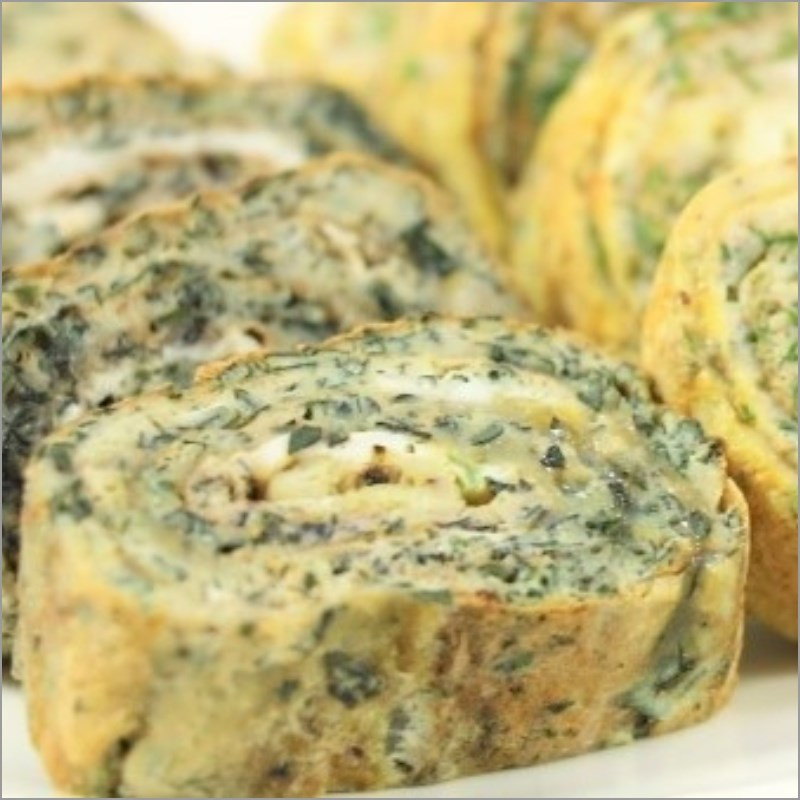 Resultado final de los huevos fritos con artemisa