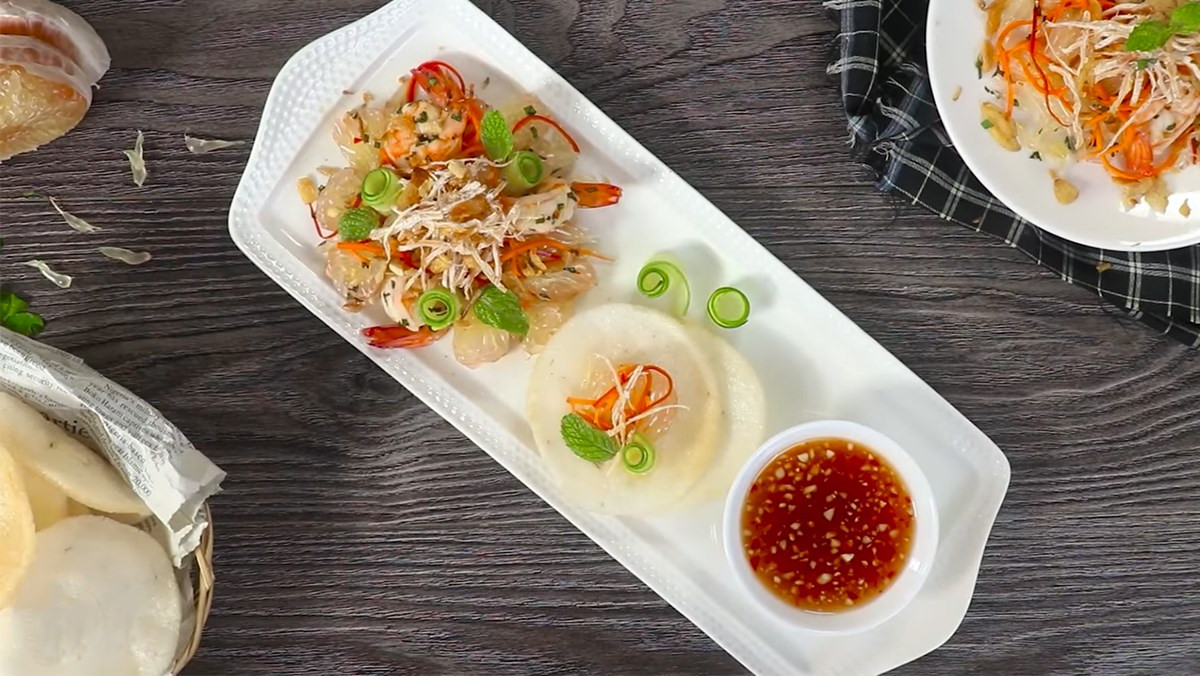 Nguyên liệu làm gỏi bưởi khô mực