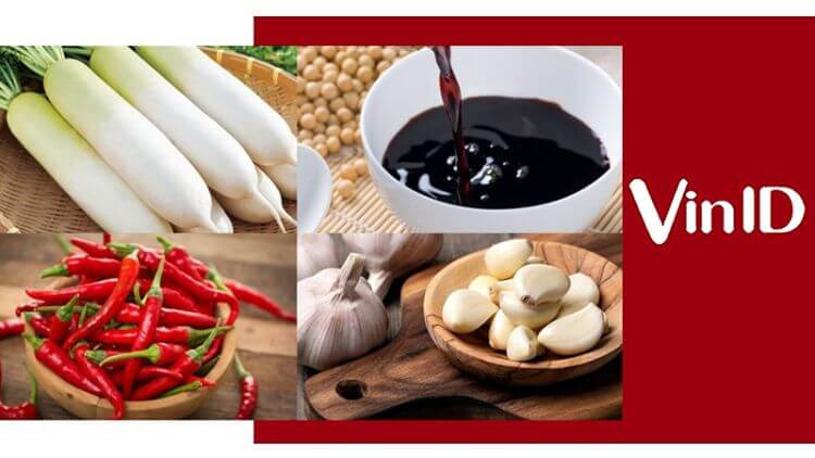 Nguyên liệu làm củ cải kho nước tương