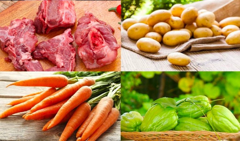 Canh rau củ thập cẩm hầm xương thơm ngon