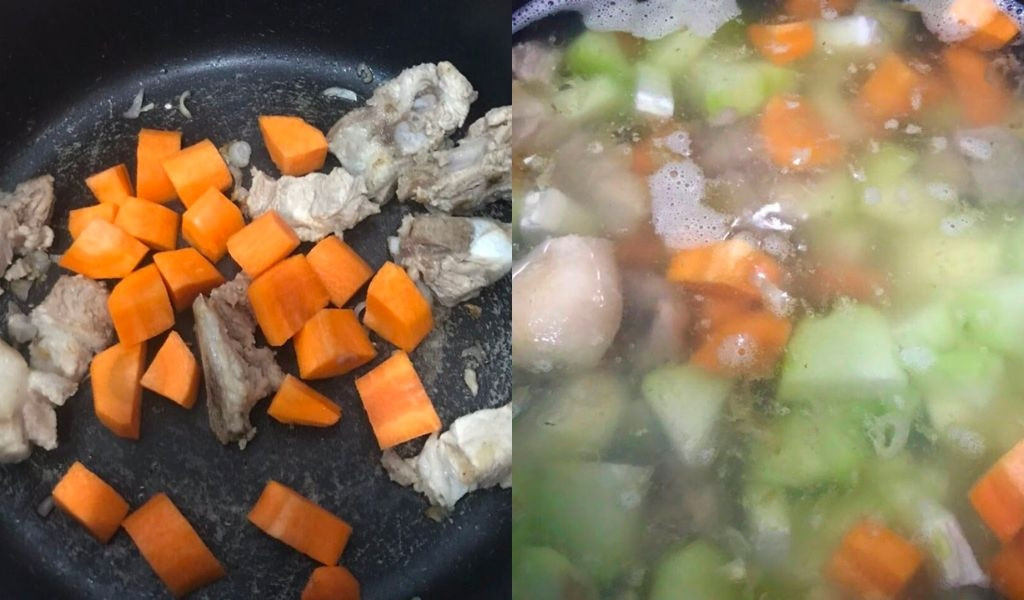 Canh rau củ thập cẩm hầm xương bổ dưỡng