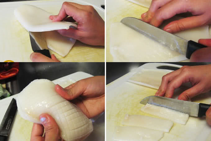 Cách sơ chế mực