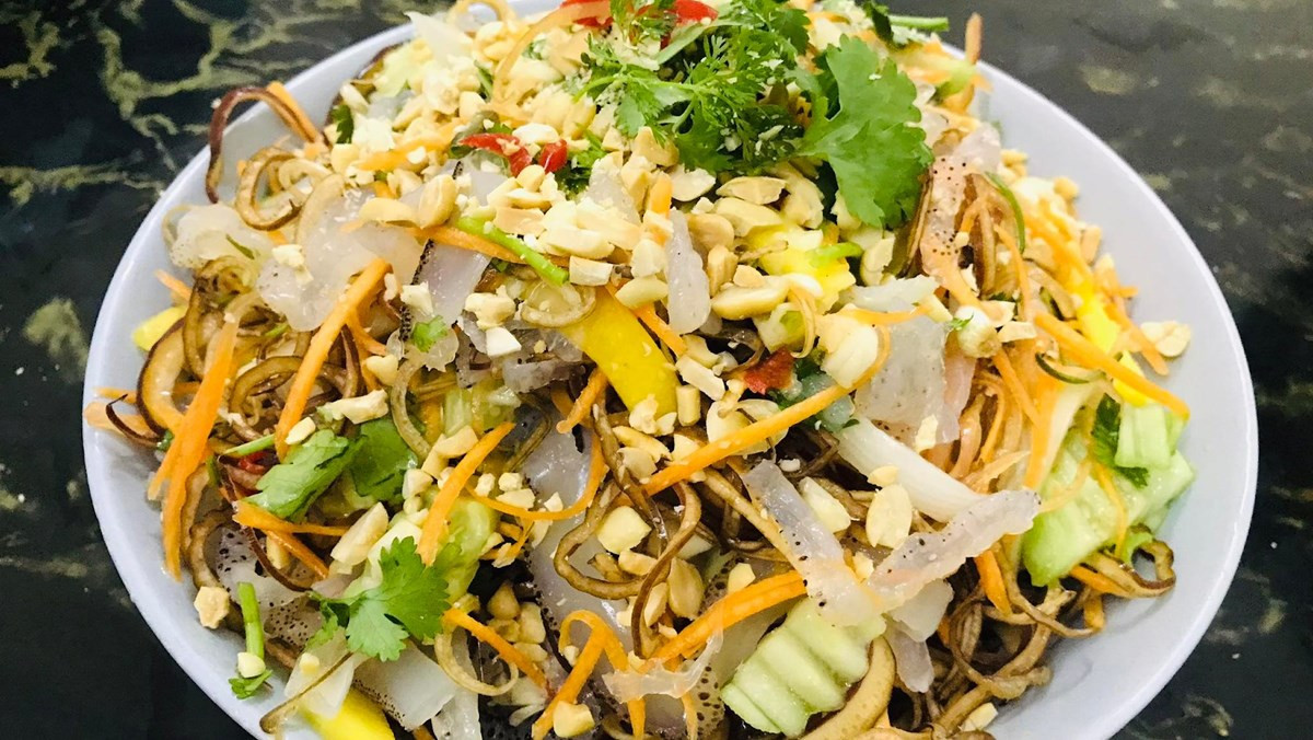 Nguyên liệu làm gỏi sứa hoa chuối