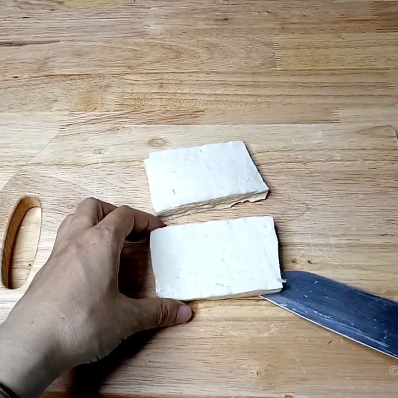 Chiên đậu hũ gỏi củ sen chay