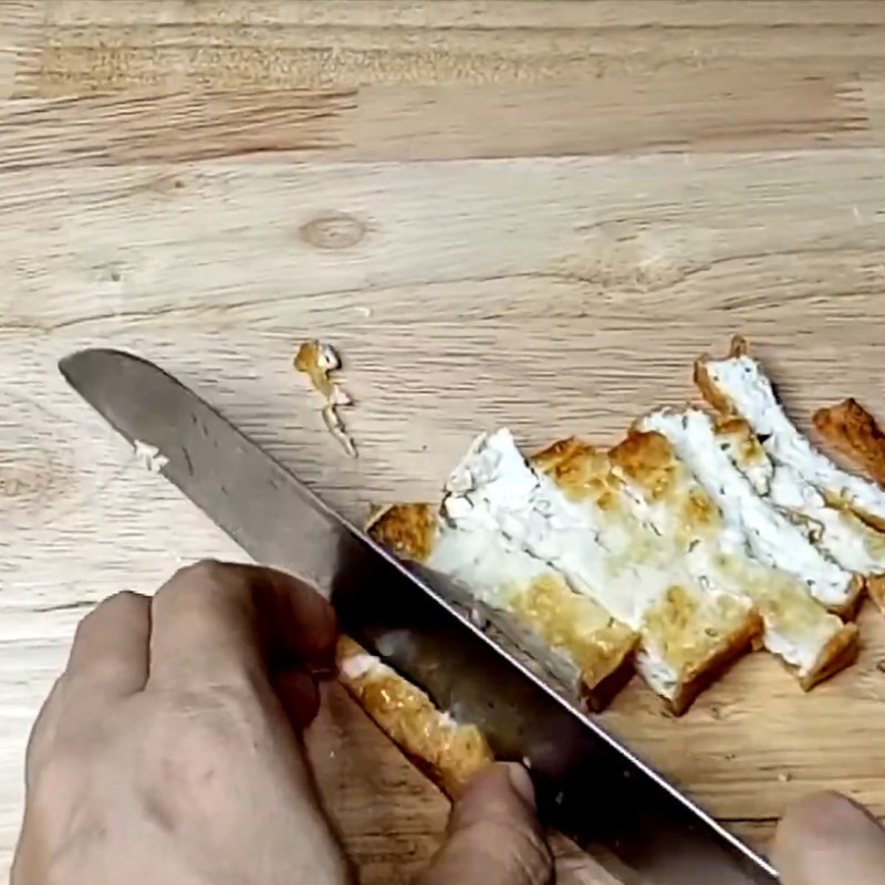 Chiên đậu hũ gỏi củ sen chay