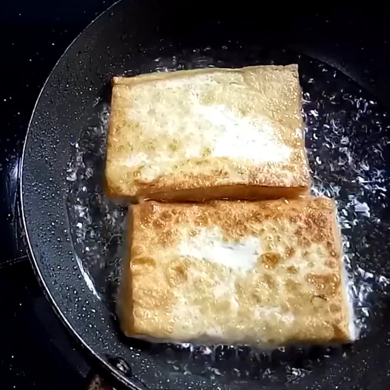 Chiên đậu hũ gỏi củ sen chay