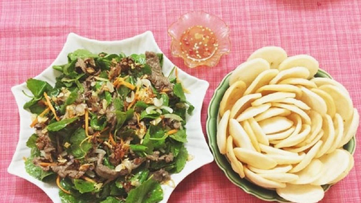 Gỏi rau má trộn