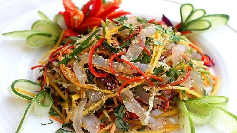 Sứa tươi cắt sợi