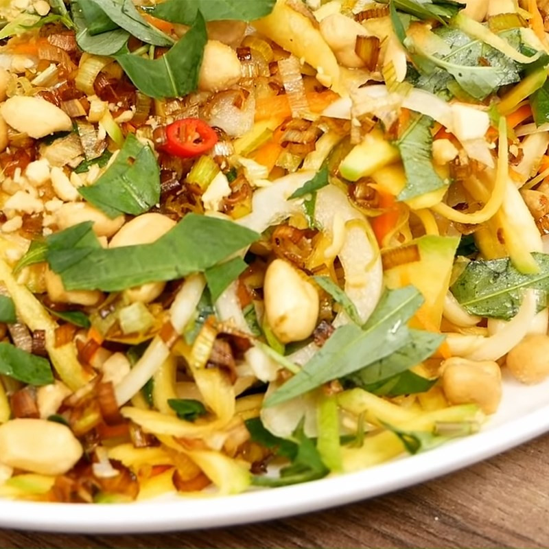 Thành phẩm gỏi xoài xanh chay