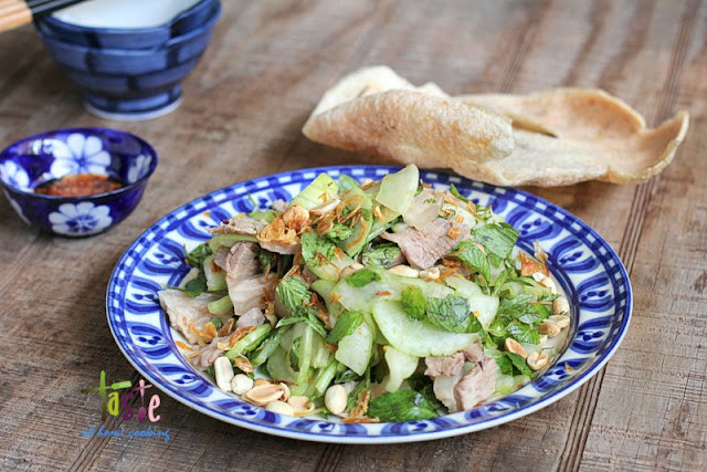 Dưa gang xanh thái lát mỏng