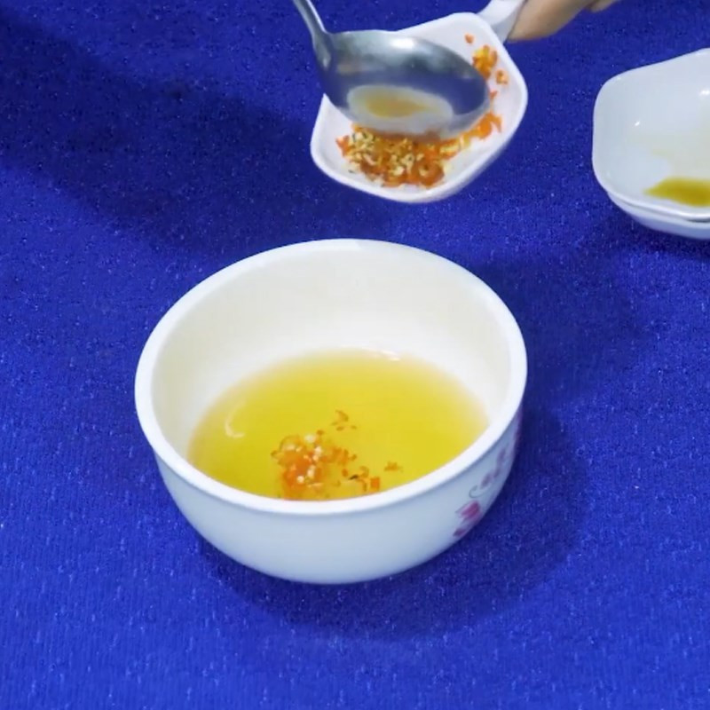 Bước 3 Làm nước mắm ăn kèm gỏi Gỏi bưởi nấm chay