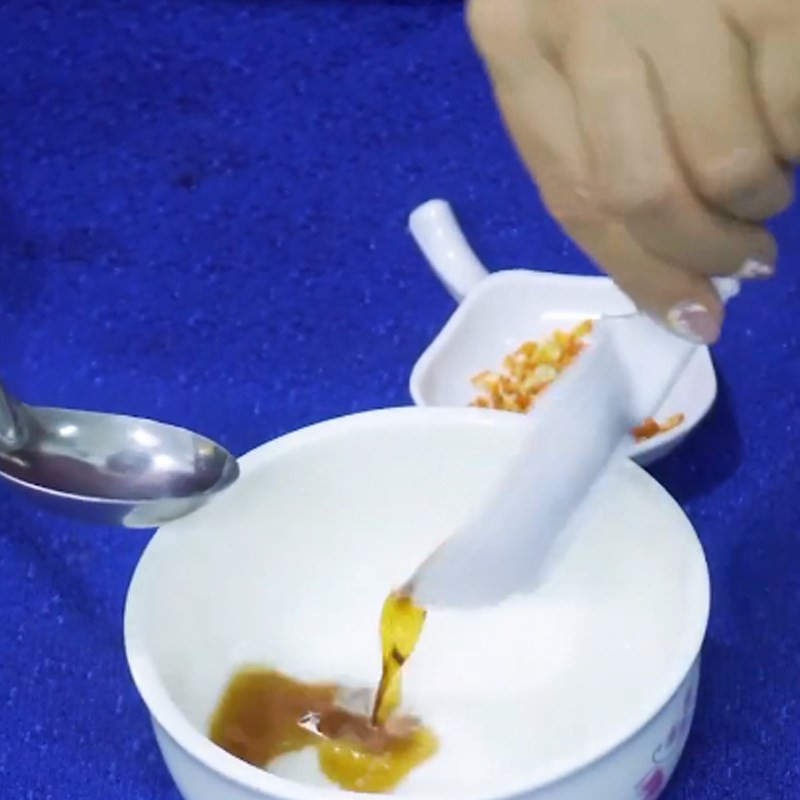 Bước 3 Làm nước mắm ăn kèm gỏi Gỏi bưởi nấm chay