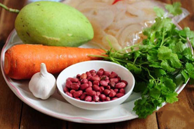 Nguyên liệu gỏi sứa khế chua
