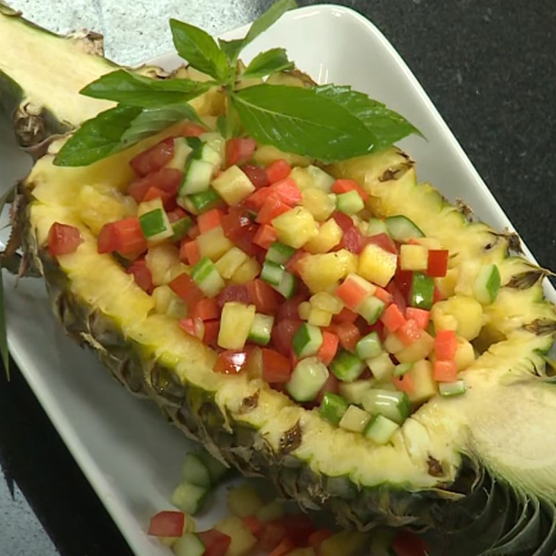 Thành phẩm gỏi dứa trộn chay