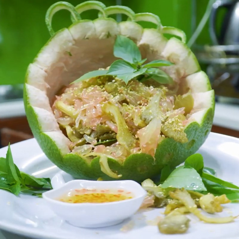 Bước 5 Thành phẩm Gỏi bưởi nấm chay