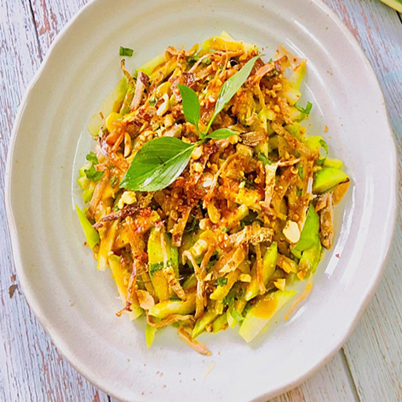 Thành phẩm gỏi cóc xanh mực khô