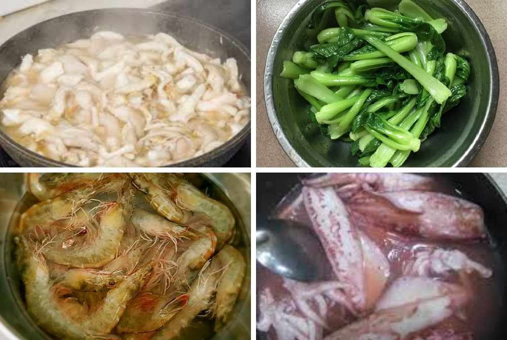 Ingredientes blanqueados