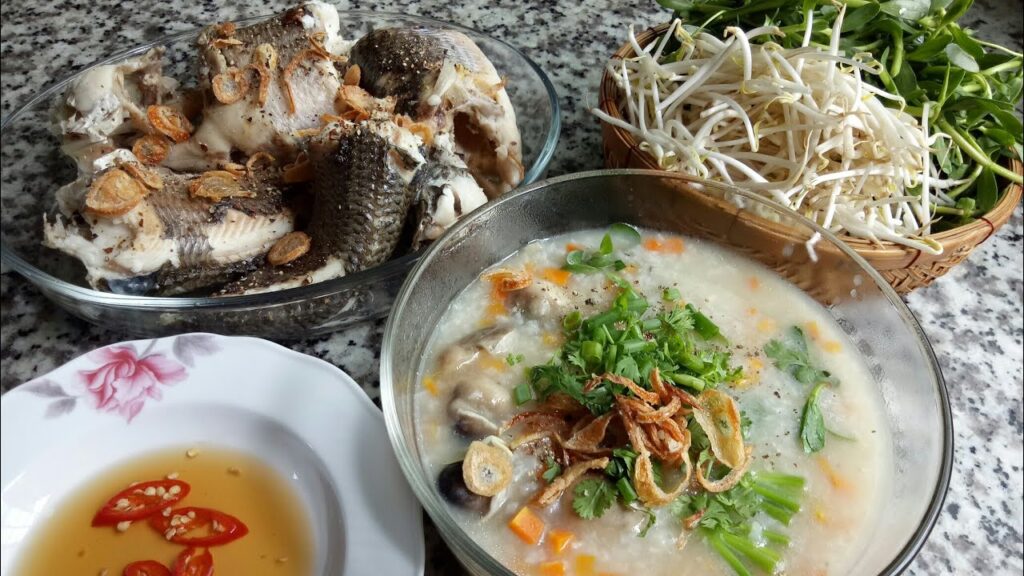 Hướng dẫn nấu cháo cá lóc rau đắng đậm vị miền Tây 5 Cháo cá lóc rau đắng ăn với gì cho tròn vị