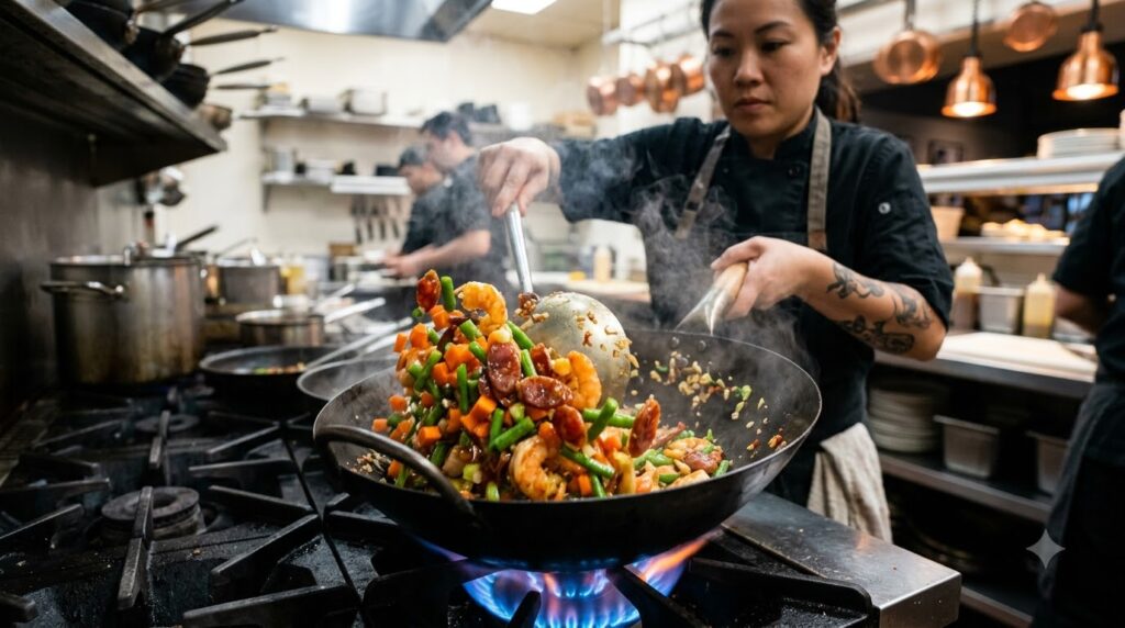Cách Làm Cơm Rang Thập Cẩm Ngon, Tơi Hạt Và Không Bị Nhão 3 Chế biến thành phần của cơm rang