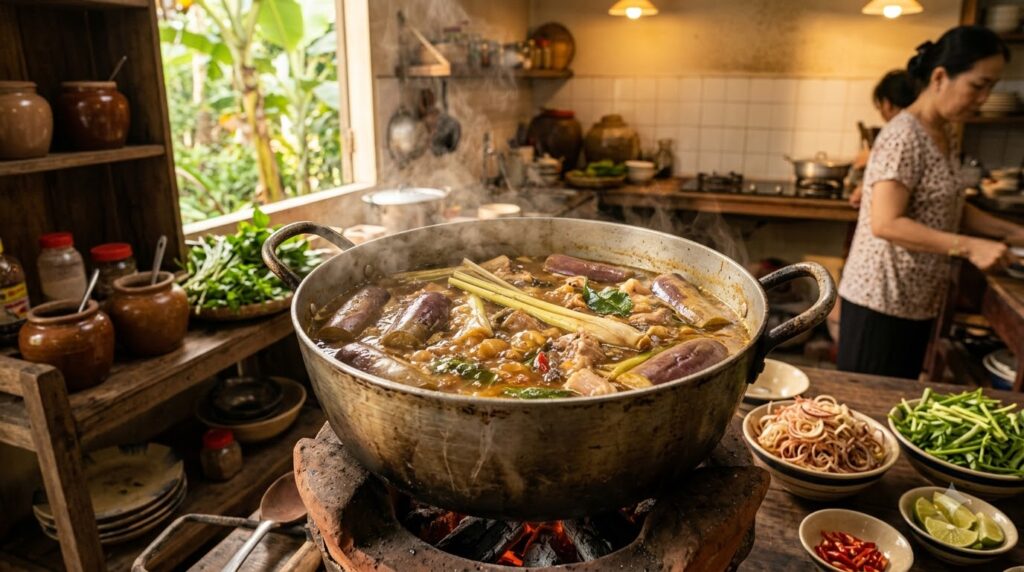 Hướng Dẫn Nấu Bún Mắm Miền Tây Dễ Làm, Đậm Đà Tại Nhà 4 Nấu Nước Lèo Bún Mắm