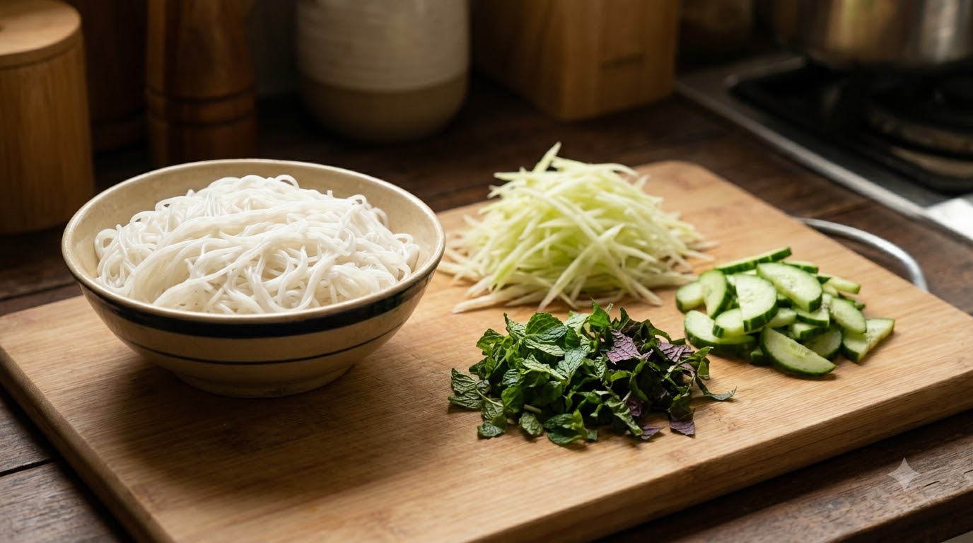 bún mắm nêm - các bước thực hiện chi tiết bún mắm nêm - các bước thực hiện chi tiết