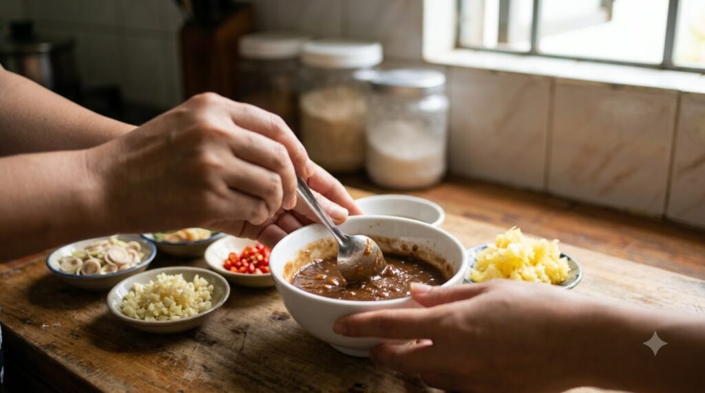 Cách Làm Bún Mắm Nêm Thịt Luộc Đậm Đà Chuẩn Vị Miền Trung 1 bún mắm nêm - hướng dẫn