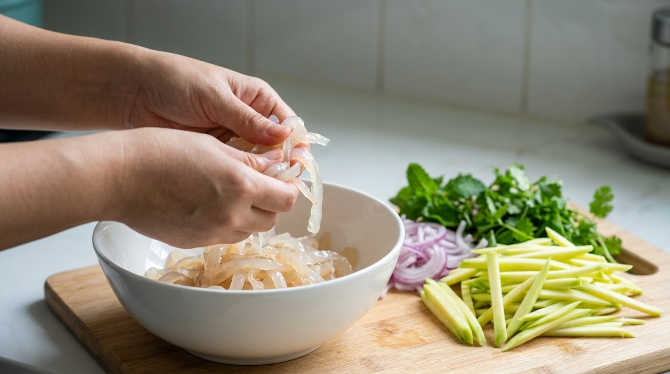 nộm sứa - các bước thực hiện chi tiết nộm sứa - các bước thực hiện chi tiết