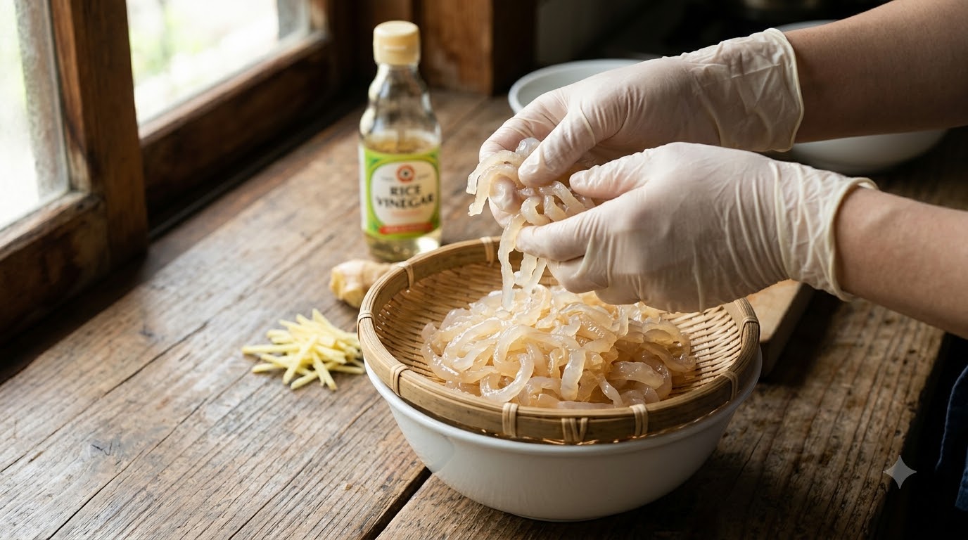 nộm sứa - kết quả thành phẩm nộm sứa - kết quả thành phẩm