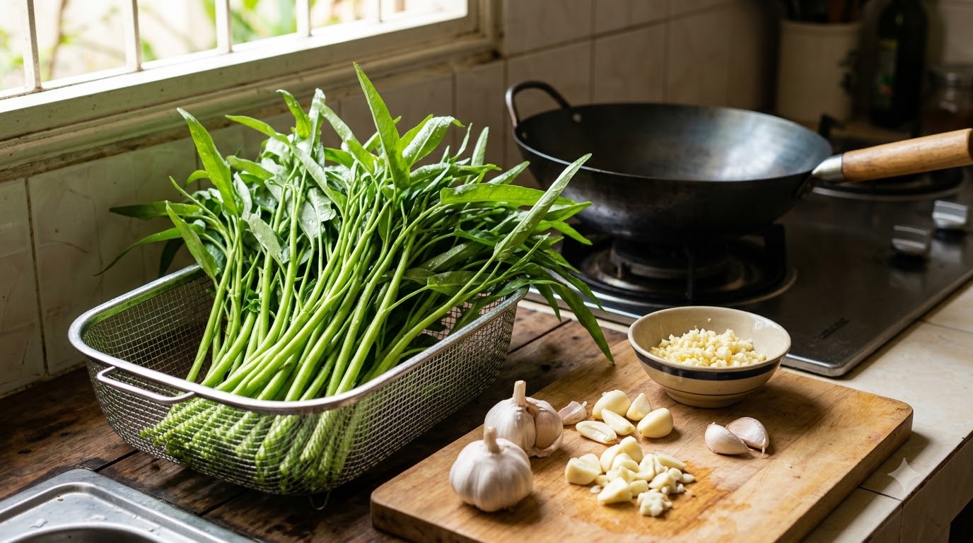 rau muống xào tỏi - các bước thực hiện chi tiết rau muống xào tỏi - các bước thực hiện chi tiết