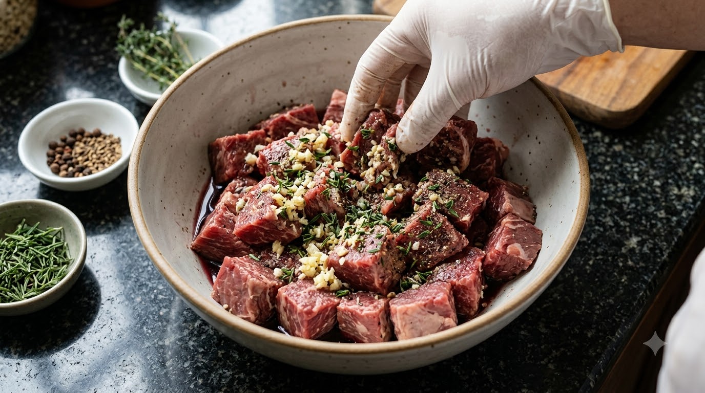 bò sốt vang - tổng quan và chuẩn bị