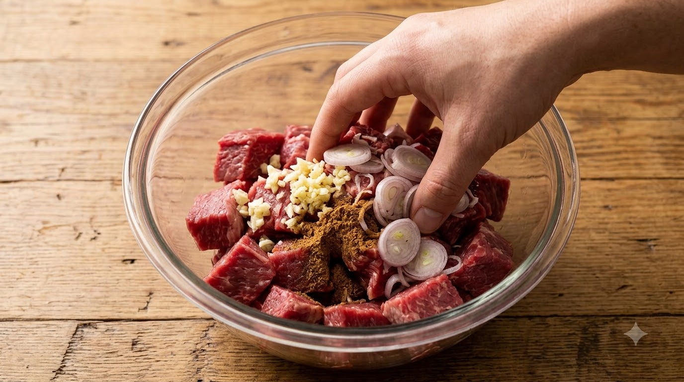 bò sốt vang - kết quả thành phẩm