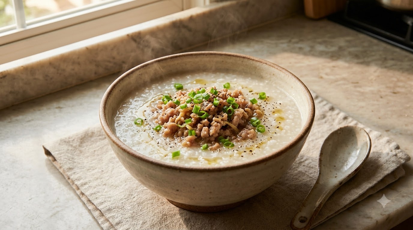 cháo thịt băm - kết quả thành phẩm cháo thịt băm - kết quả thành phẩm