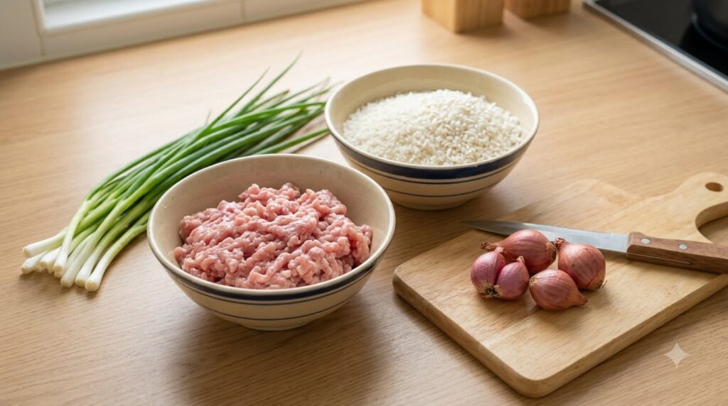 Cách Nấu Cháo Thịt Băm Thơm Ngon, Bổ Dưỡng Cho Cả Gia Đình 1 cháo thịt băm - hướng dẫn