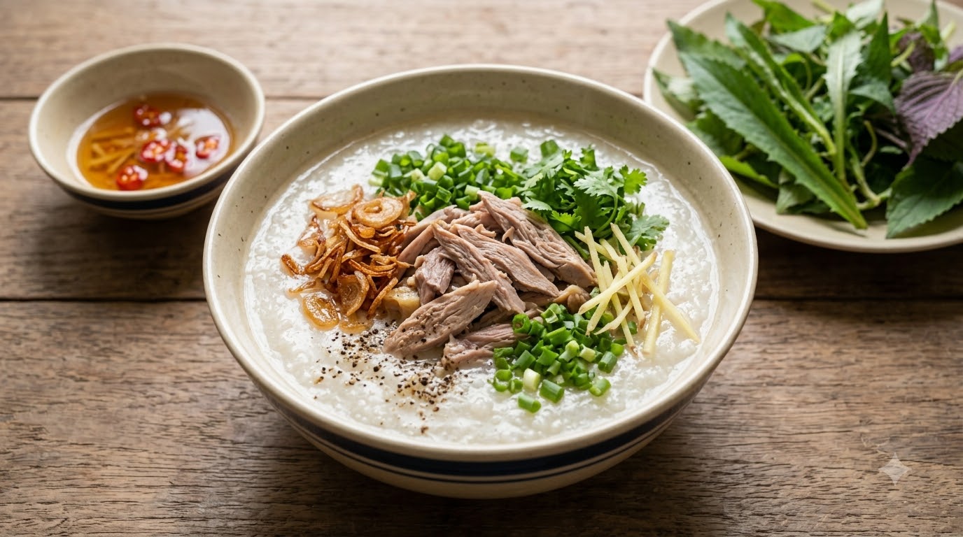 cháo vịt - tổng quan và chuẩn bị cháo vịt - tổng quan và chuẩn bị