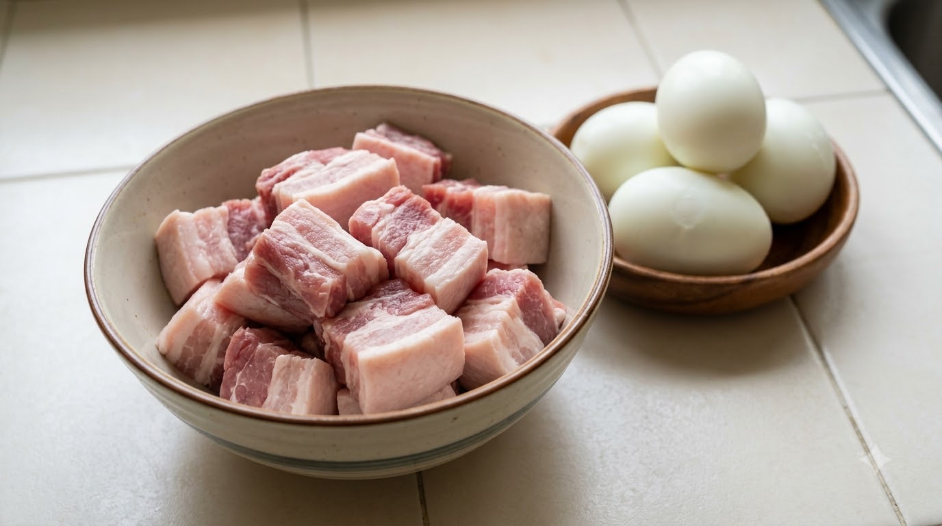 thịt kho trứng - tổng quan và chuẩn bị