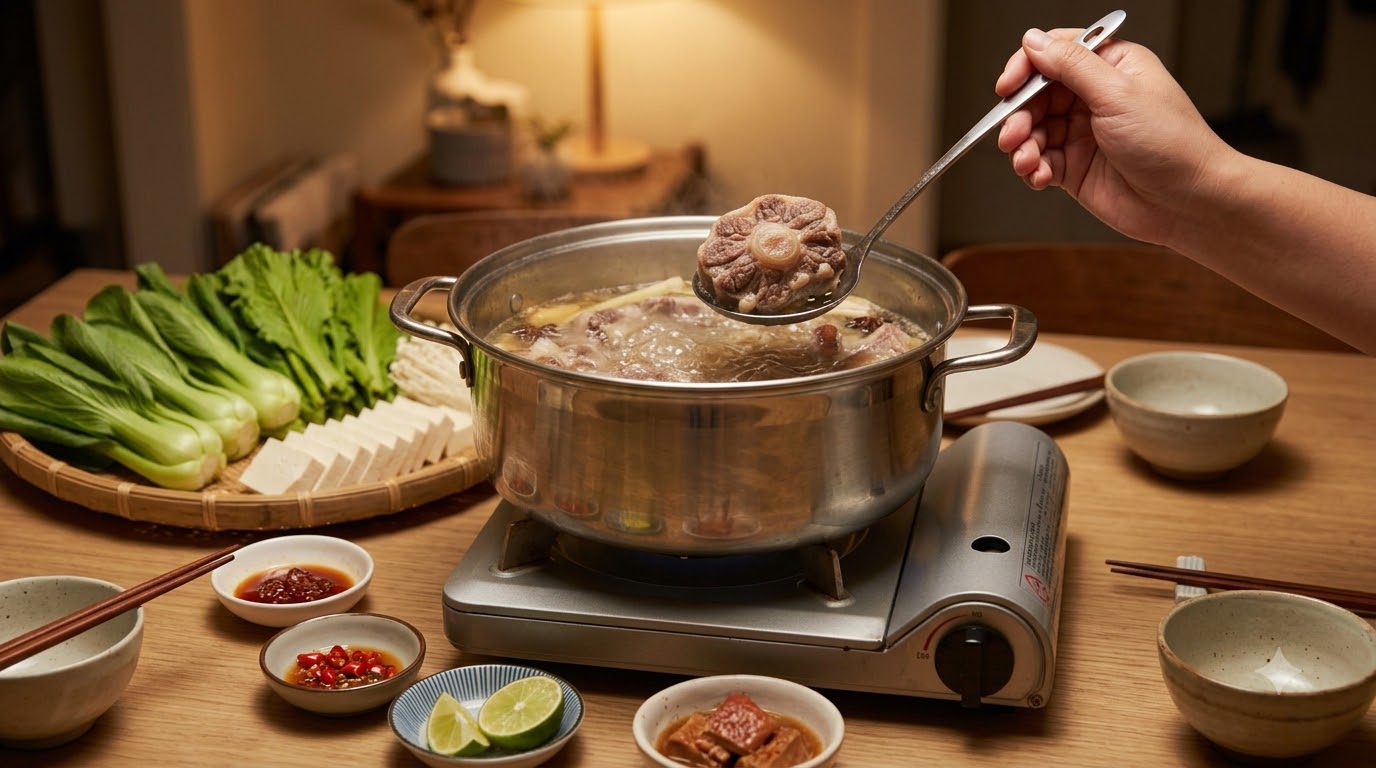 lẩu đuôi bò - kết quả thành phẩm lẩu đuôi bò - kết quả thành phẩm