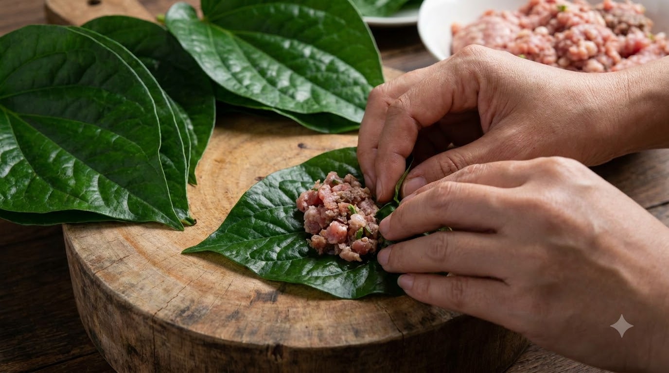 chả lá lốt - kết quả thành phẩm chả lá lốt - kết quả thành phẩm