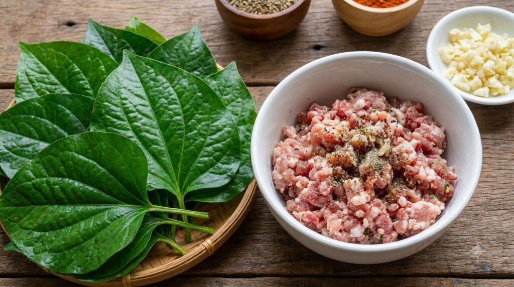 Cách Làm Chả Lá Lốt Thịt Bò Heo Mềm Mọng Nước, Thơm Nức Mũi 1 chả lá lốt - hướng dẫn