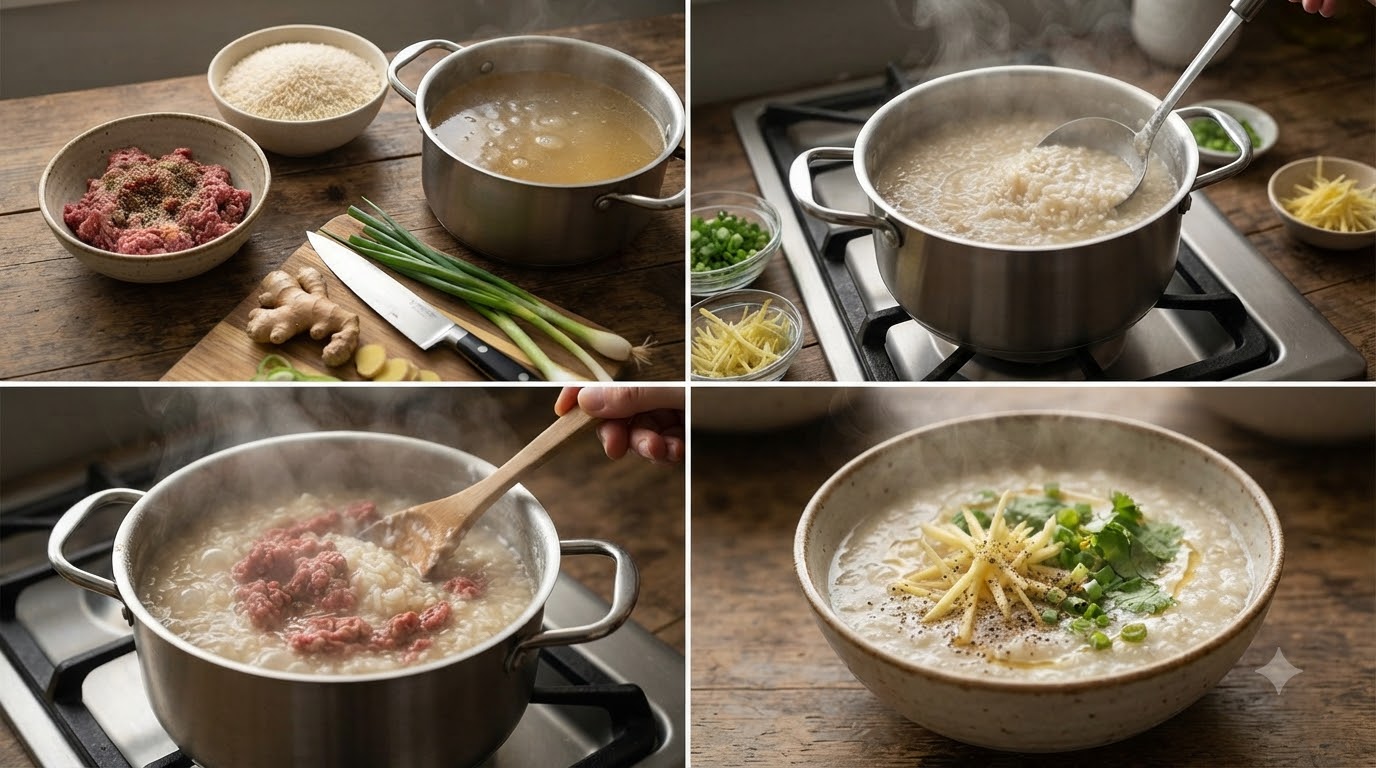 cháo bò - tổng quan và chuẩn bị cháo bò - tổng quan và chuẩn bị