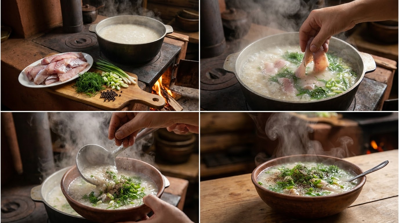 cháo cá - các bước thực hiện chi tiết