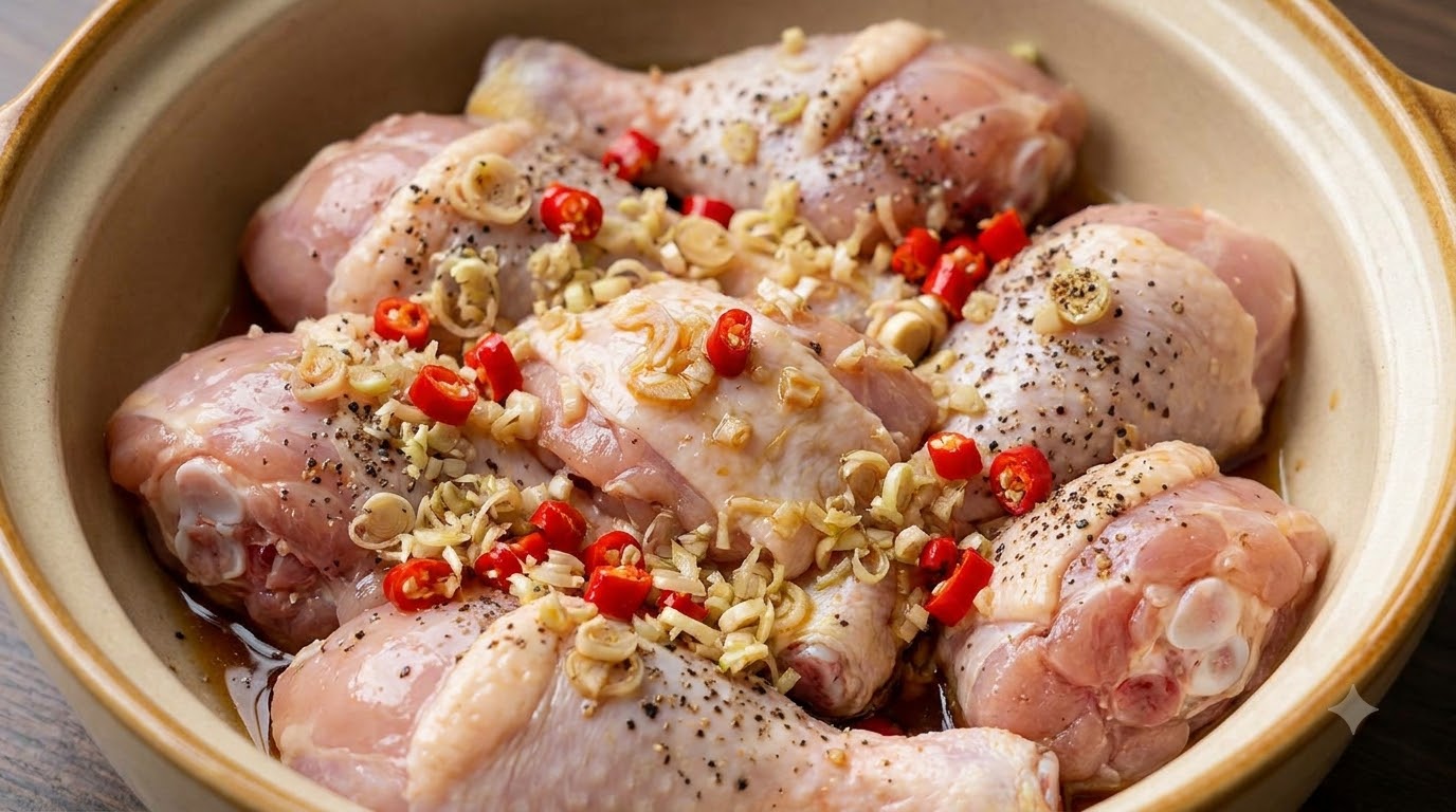 gà kho sả ớt - tổng quan và chuẩn bị gà kho sả ớt - tổng quan và chuẩn bị