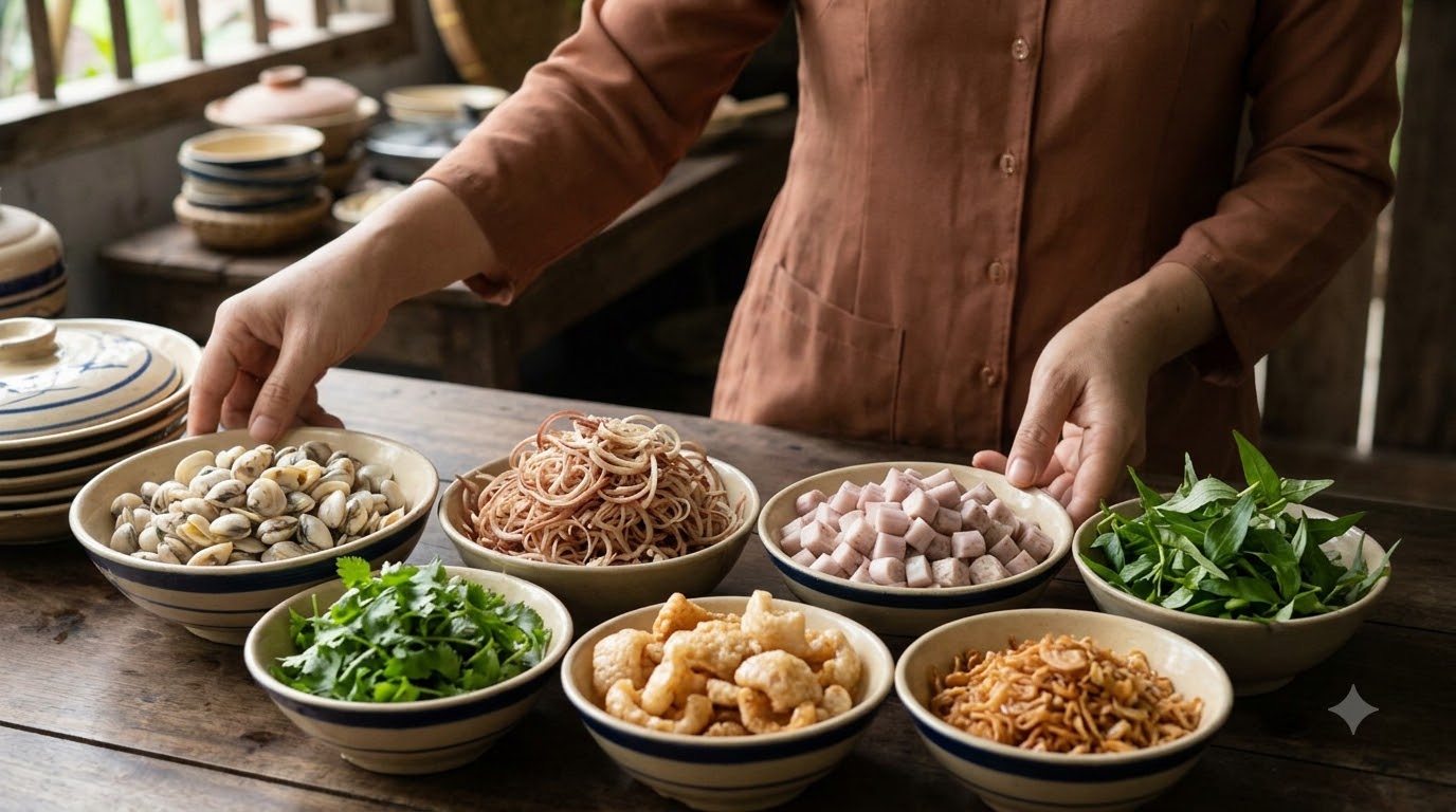 cách làm cơm hến Huế - kết quả thành phẩm cách làm cơm hến Huế - kết quả thành phẩm