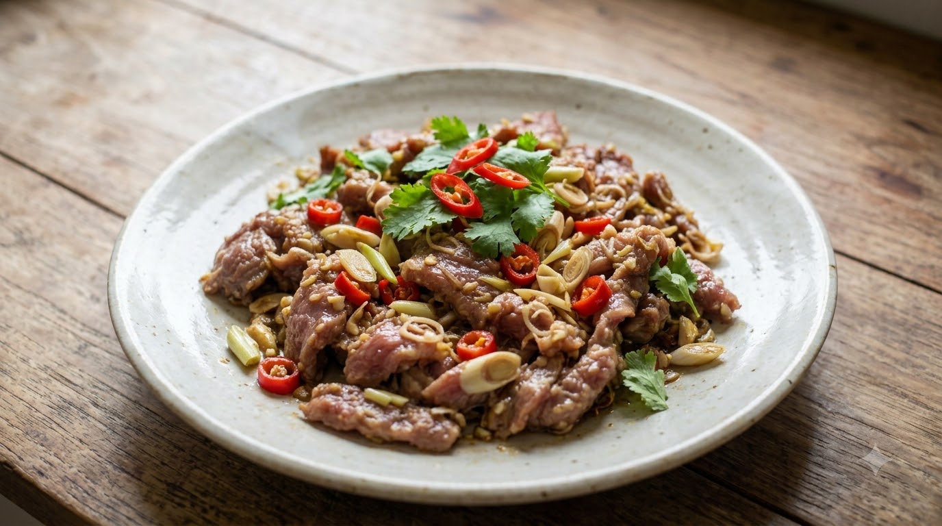heo rừng xào sả ớt - tổng quan và chuẩn bị